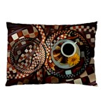 Midnight Never Ends, a Red Checkered Diner Fractal Pillow Case 26.62 x18.9  Pillow Case