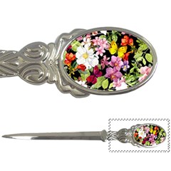 Beautiful,floral,hand Painted, Flowers,black,background,modern,trendy,girly,retro Letter Openers by NouveauDesign