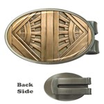 Art deco gold door Money Clips (Oval)  Front