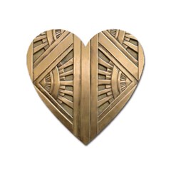 Art Deco Gold Door Heart Magnet by NouveauDesign