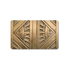 Art Deco Gold Door Magnet (name Card) by NouveauDesign