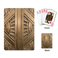 Art Deco Gold Door Playing Card by NouveauDesign