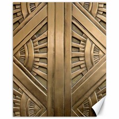 Art Deco Gold Door Canvas 11  X 14   by NouveauDesign