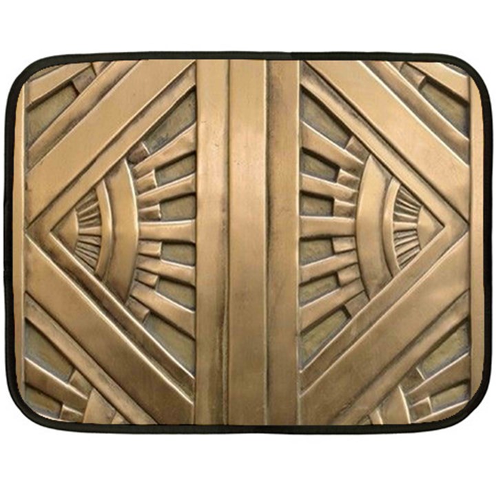 Art deco gold door Fleece Blanket (Mini)