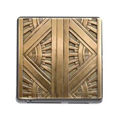 Art Deco Gold Door Memory Card Reader (square) by NouveauDesign