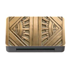 Art Deco Gold Door Memory Card Reader With Cf by NouveauDesign