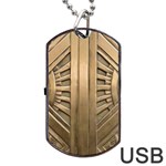 Art deco gold door Dog Tag USB Flash (One Side) Front