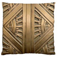 Art Deco Gold Door Large Cushion Case (one Side) by NouveauDesign