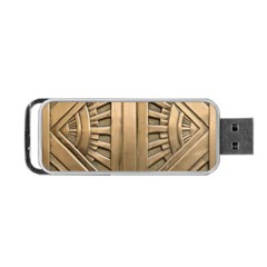 Art Deco Gold Door Portable Usb Flash (two Sides) by NouveauDesign