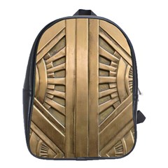 Art Deco Gold Door School Bag (xl)