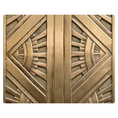 Art Deco Gold Door Double Sided Flano Blanket (medium)  by NouveauDesign