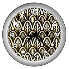 Art Deco Wall Clocks (silver)  by NouveauDesign