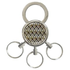 Art Deco 3-ring Key Chains by NouveauDesign