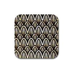 Art Deco Rubber Square Coaster (4 Pack)  by NouveauDesign