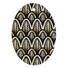 Art Deco Oval Ornament (two Sides) by NouveauDesign