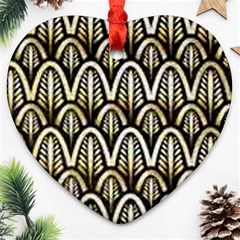 Art Deco Heart Ornament (two Sides) by NouveauDesign