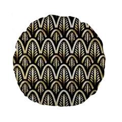 Art Deco Standard 15  Premium Flano Round Cushions by NouveauDesign