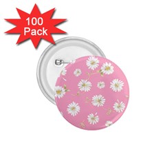 Pink Flowers 1 75  Buttons (100 Pack)  by NouveauDesign