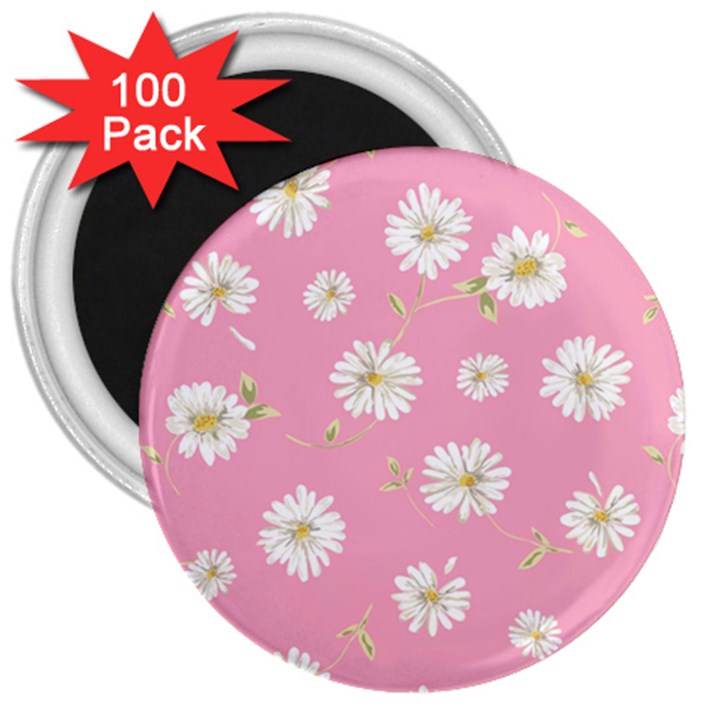 pink flowers 3  Magnets (100 pack)