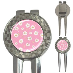 Pink Flowers 3-in-1 Golf Divots by NouveauDesign