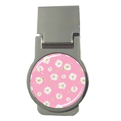 Pink Flowers Money Clips (round)  by NouveauDesign