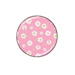 pink flowers Hat Clip Ball Marker (10 pack) Front