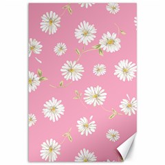 Pink Flowers Canvas 12  X 18   by NouveauDesign