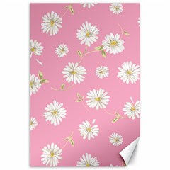 Pink Flowers Canvas 24  X 36  by NouveauDesign