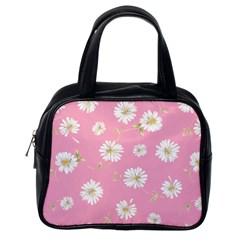 Pink Flowers Classic Handbags (one Side) by NouveauDesign