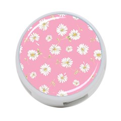 Pink Flowers 4-port Usb Hub (two Sides)  by NouveauDesign