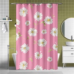 Pink Flowers Shower Curtain 48  X 72  (small)  by NouveauDesign