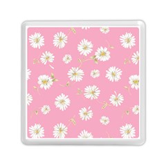 Pink Flowers Memory Card Reader (square)  by NouveauDesign