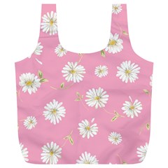 Pink Flowers Full Print Recycle Bags (l)  by NouveauDesign