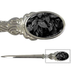 Black and White Leaves Photo Letter Openers