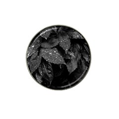 Black and White Leaves Photo Hat Clip Ball Marker (4 pack)