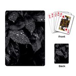 Black and White Leaves Photo Playing Card Back