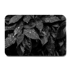 Black and White Leaves Photo Plate Mats