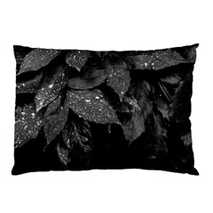 Black and White Leaves Photo Pillow Case