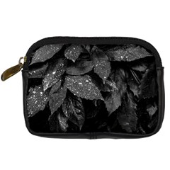 Black and White Leaves Photo Digital Camera Cases