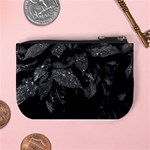 Black and White Leaves Photo Mini Coin Purses Back