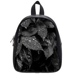 Black and White Leaves Photo School Bag (Small)