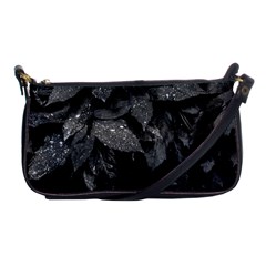 Black and White Leaves Photo Shoulder Clutch Bags