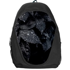 Black and White Leaves Photo Backpack Bag