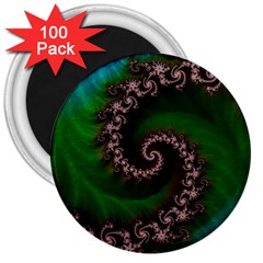 Benthic Saltlife Fractal Tribute For Reef Divers 3  Magnets (100 Pack) by jayaprime