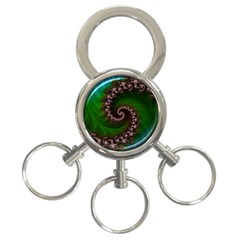 Benthic Saltlife Fractal Tribute For Reef Divers 3-ring Key Chains by jayaprime