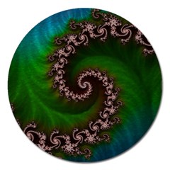 Benthic Saltlife Fractal Tribute For Reef Divers Magnet 5  (round) by jayaprime