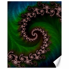 Benthic Saltlife Fractal Tribute For Reef Divers Canvas 11  X 14   by jayaprime