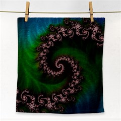 Benthic Saltlife Fractal Tribute For Reef Divers Face Towel by jayaprime