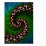 Benthic Saltlife Fractal Tribute for Reef Divers Large Garden Flag (Two Sides) Back