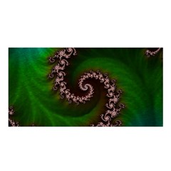 Benthic Saltlife Fractal Tribute For Reef Divers Satin Shawl by jayaprime